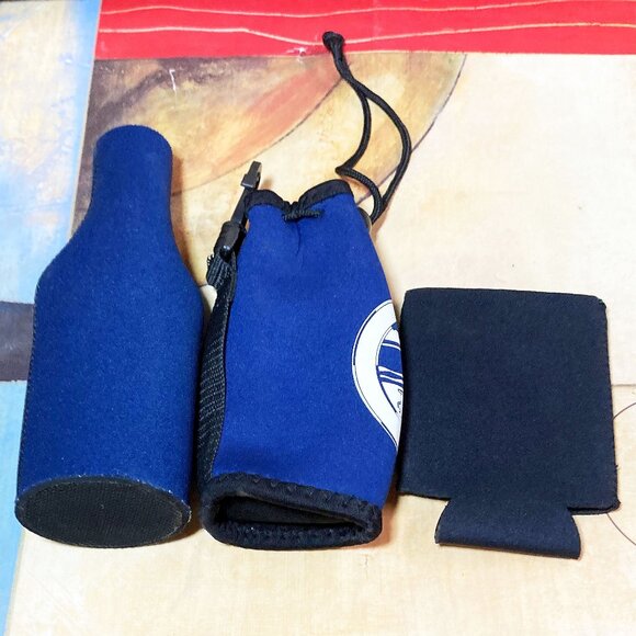 (3-PACK) KOOZIE 2 BEER BOTTLE KOOZIES AND 1 CAN KOOZIE COOLIE KOZY CASES MIXED - Picture 2 of 2